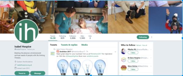 Isabel Hospice Twitter 