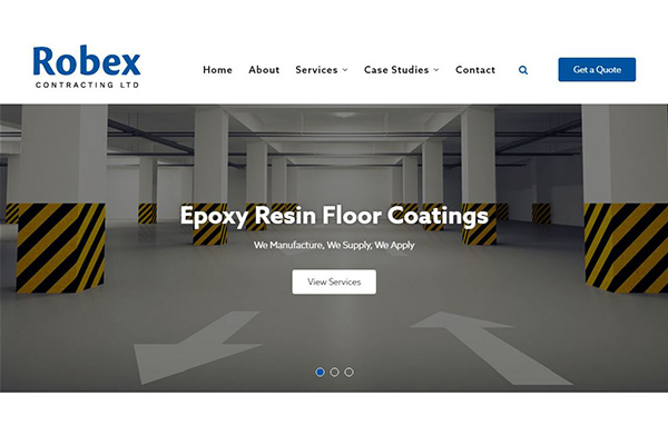 Robex Contracting, new website