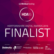 Hertfordshire Digital Awards 2016 – Finalist