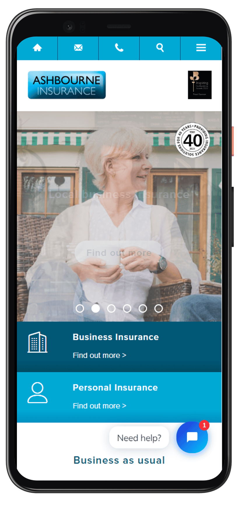 Ashbourne Insurance - Mobile